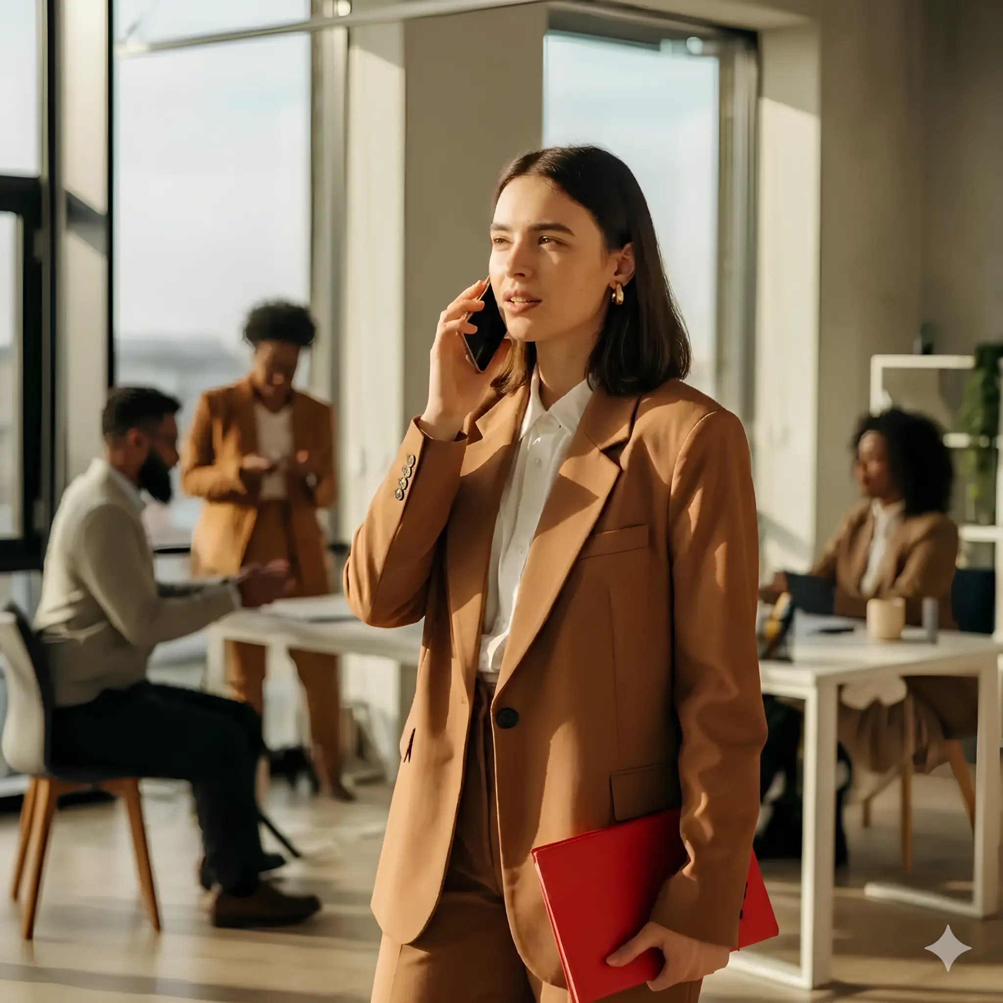 Business woman on a call